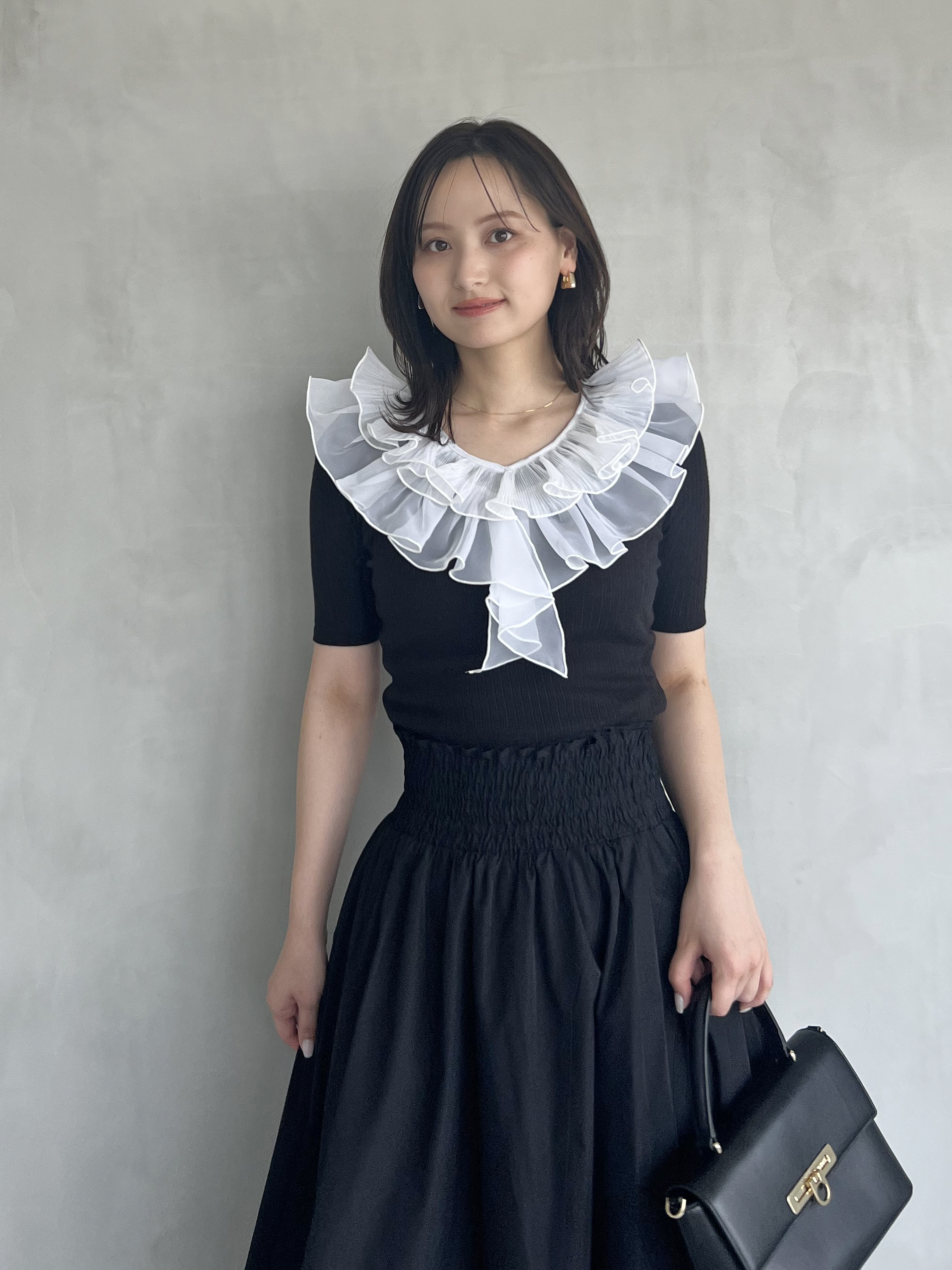 tシャツ フリルカラーカットプルオーバー レディース SNIDEL tシャツ フリルカラーカットプルオーバー レディース