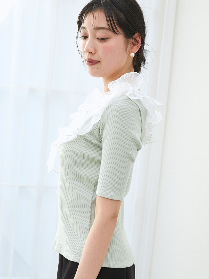 フリルカラーカットプルオーバー(カットソー)｜トップス｜SNIDEL