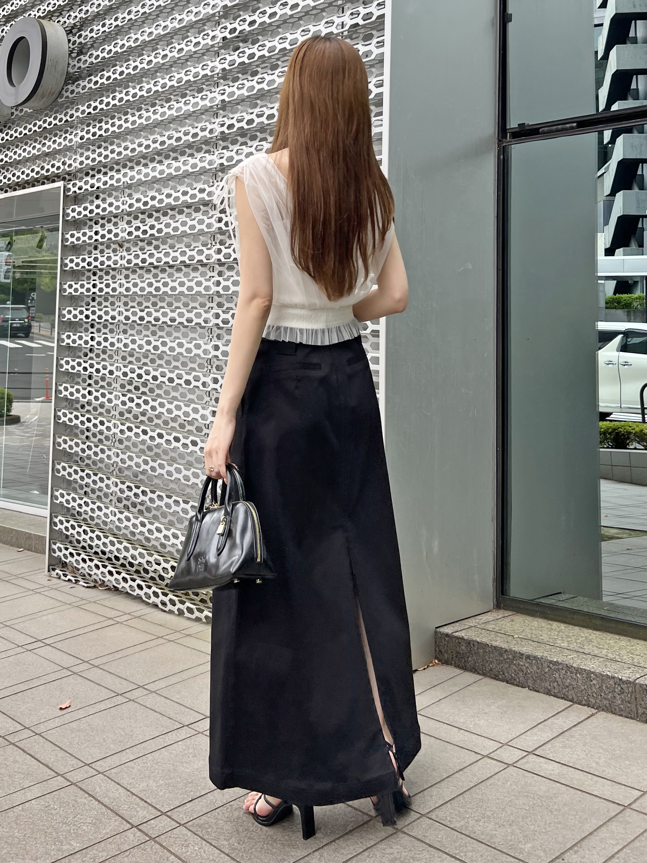 チュールレイヤードカシュクールカットプルオーバー チュールレイヤードカシュクールカットプルオーバー（Tシャツ