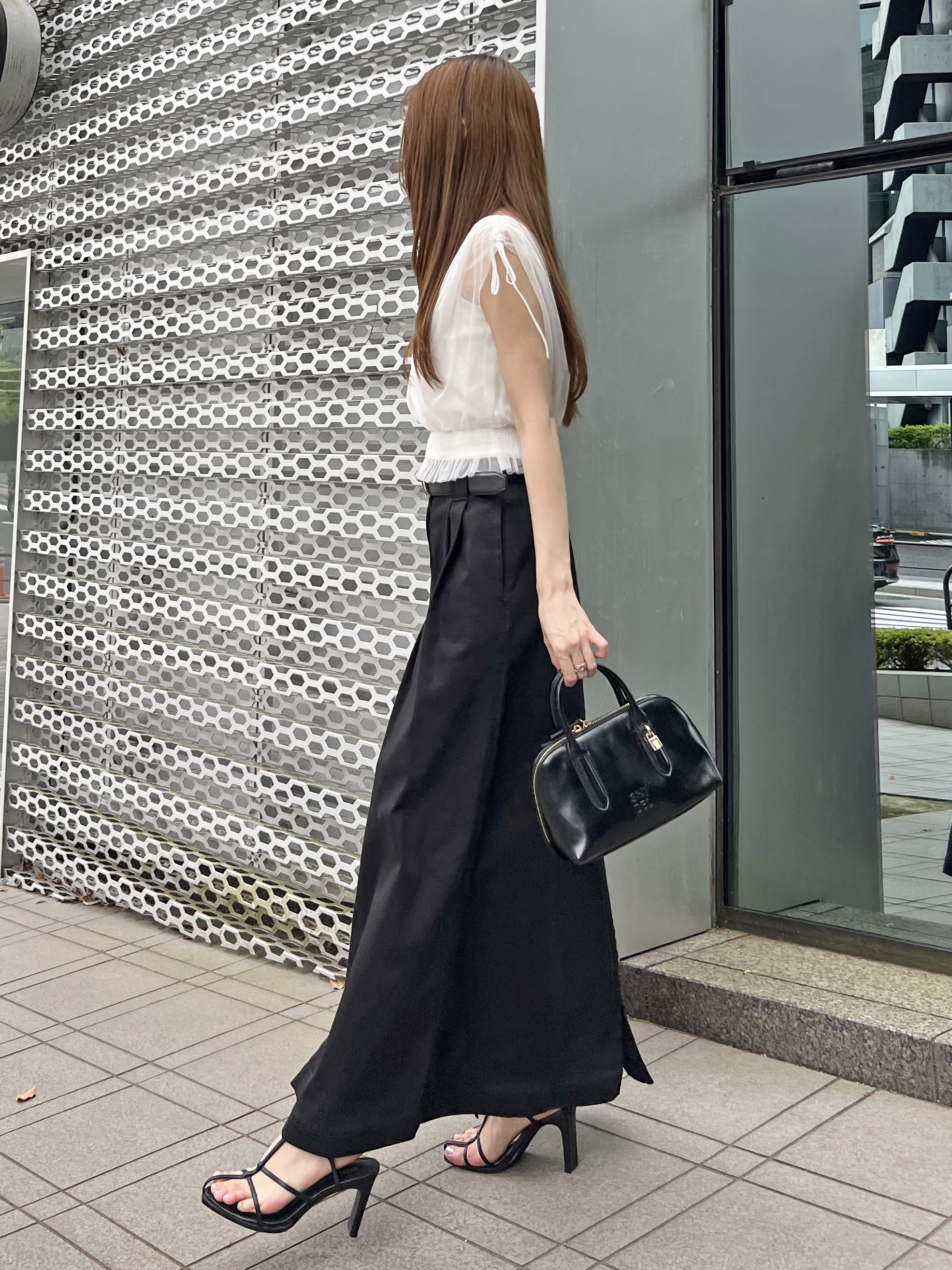 チュールレイヤードカシュクールカットプルオーバー(カットソー