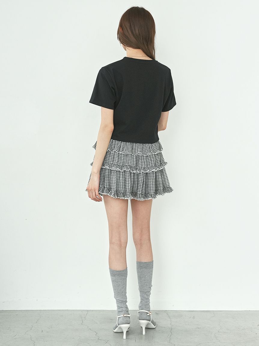 スナイデル SustainableデザインロゴTシャツ swct254053 レディース トップス ドレープ スタイルアップ 2025秋 SNIDEL SNIDEL スナイデル SustainableデザインロゴTシャツ swct254053