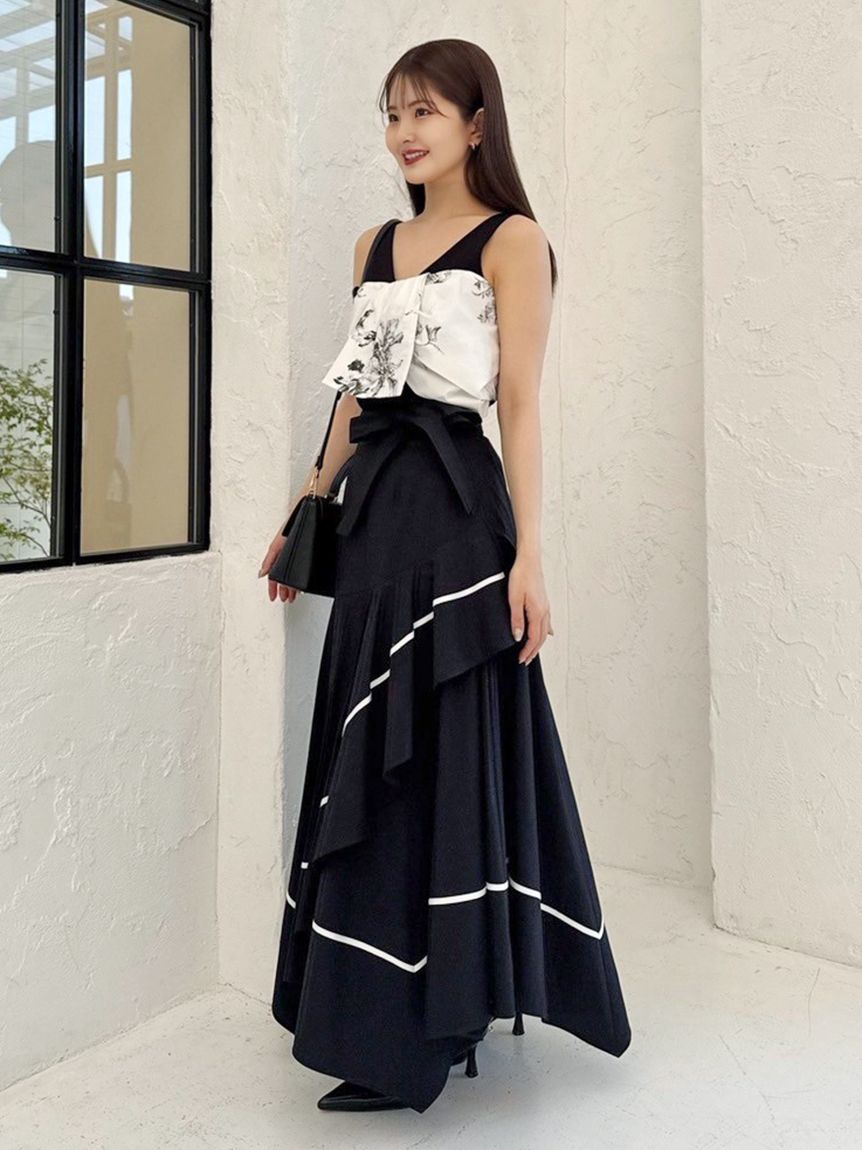 リボンディテールカットプルオーバー(Tシャツ・カットソー)｜トップス