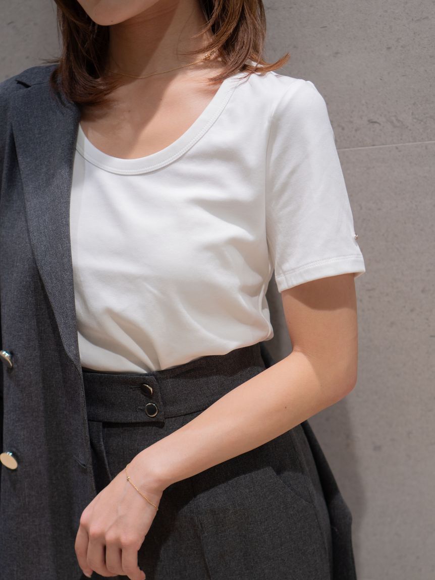 UネックTシャツ(Tシャツ・カットソー)｜トップス｜SNIDEL(スナイデル