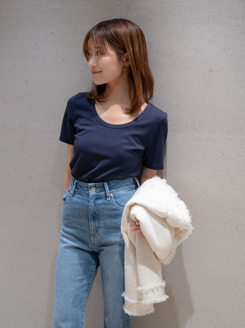 UネックTシャツ(Tシャツ・カットソー)｜トップス｜SNIDEL(スナイデル