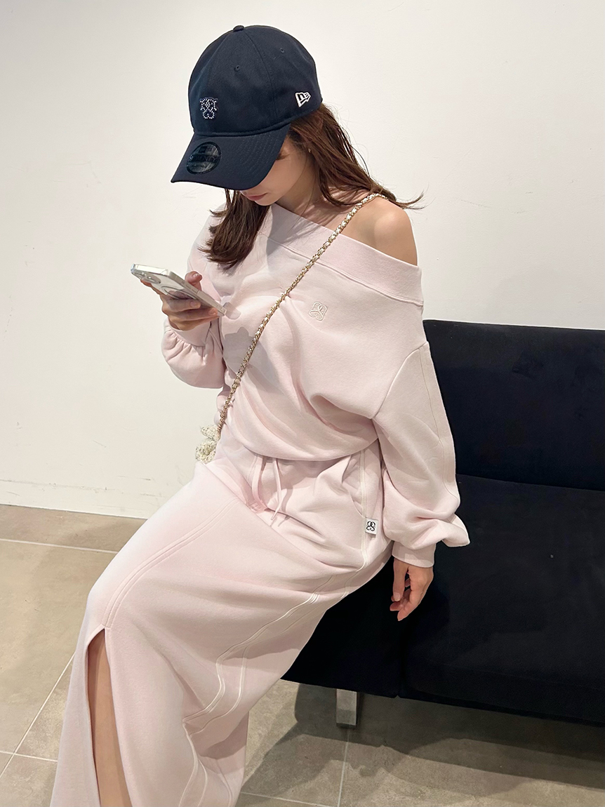 WEB限定カラーあり】UVカットワンショルスウェットプルオーバー(T