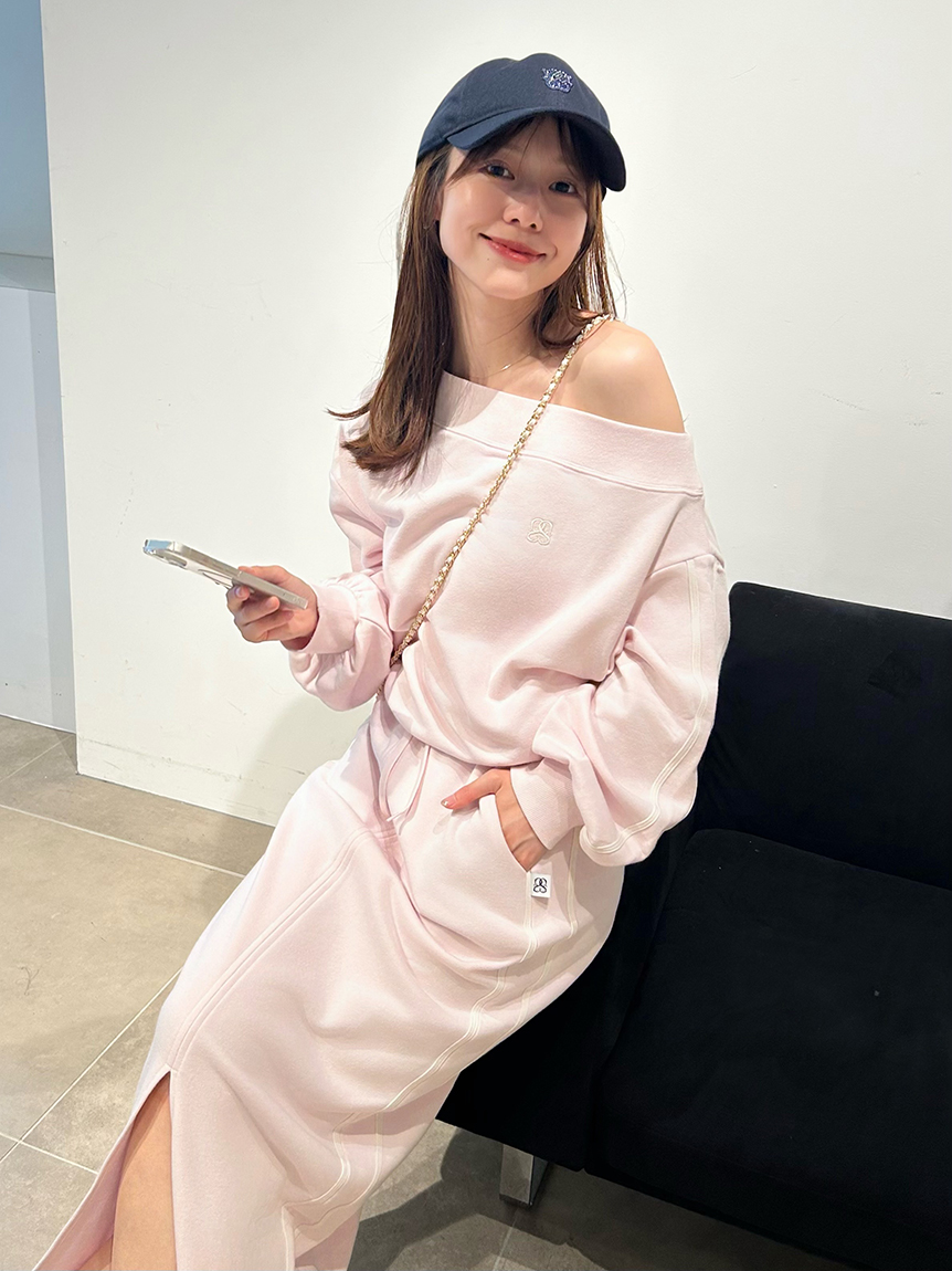 SNIDEL UVカットワンショルスウェットプルオーバー WEB限定カラーあり】UVカットワンショルスウェットプルオーバー