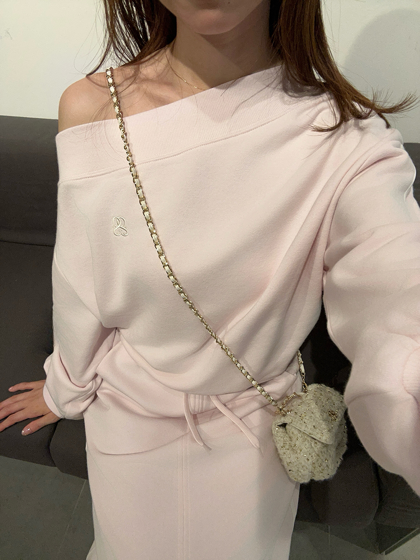 SNIDEL UVカットワンショルスウェットプルオーバー WEB限定カラーあり】UVカットワンショルスウェットプルオーバー