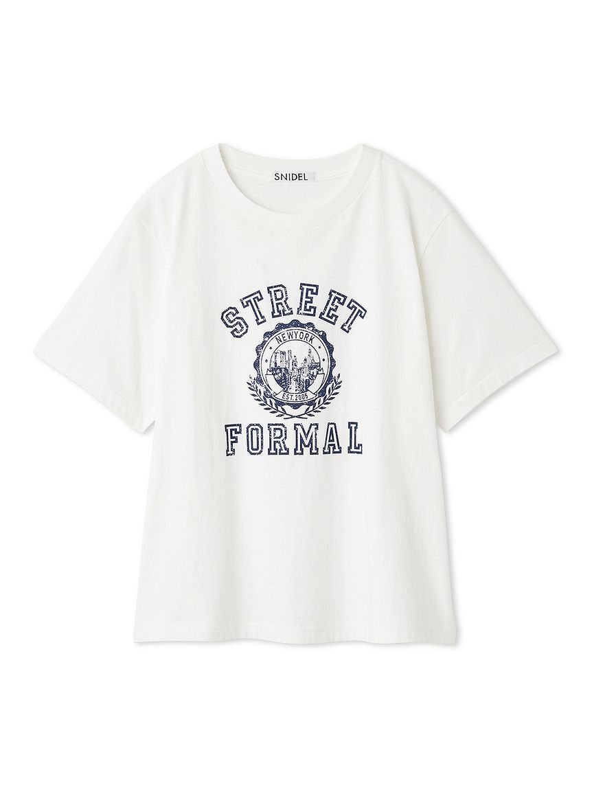 SNIDEL◆Tシャツ/FREE/コットン/WHT/SWCT191186 Tシャツ・カットソー｜SNIDEL(スナイデル)の通販サイト【公式】