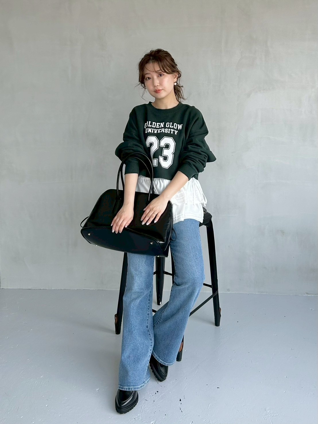 NUTMEG】コラボクロップドTシャツ(Tシャツ・カットソー)｜トップス