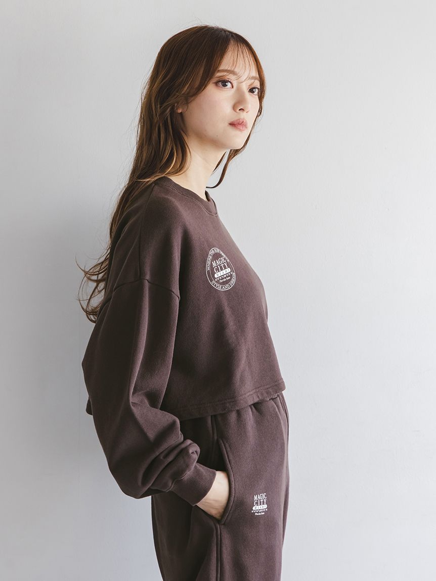 NUTMEG】コラボクロップドTシャツ(Tシャツ・カットソー)｜トップス