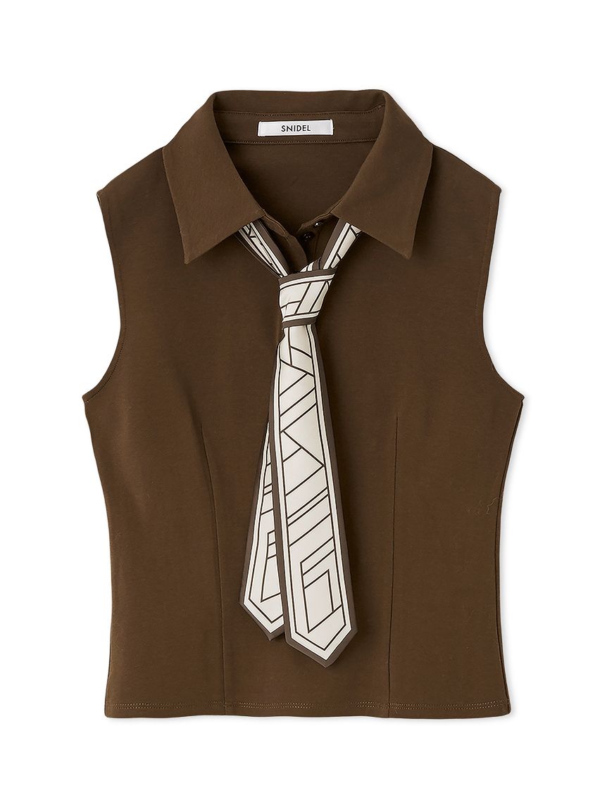 ボウタイポロカットプルオーバー(Tシャツ・カットソー)｜トップス