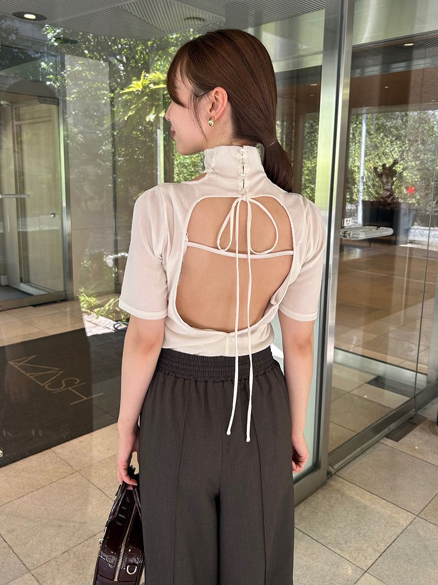 フロッキーチュールカットプルオーバー(Tシャツ・カットソー