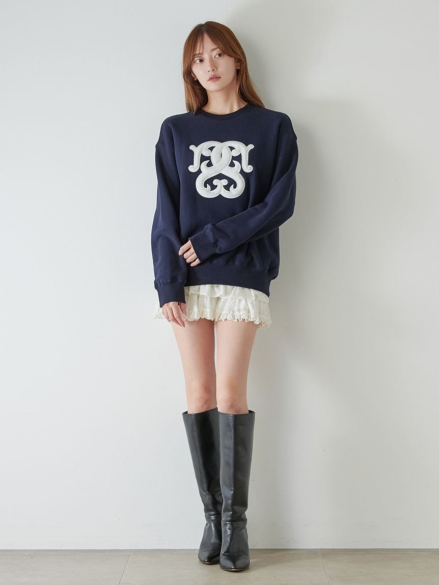 WEB限定/ボアコレクション】ロゴモチーフスウェット(Tシャツ