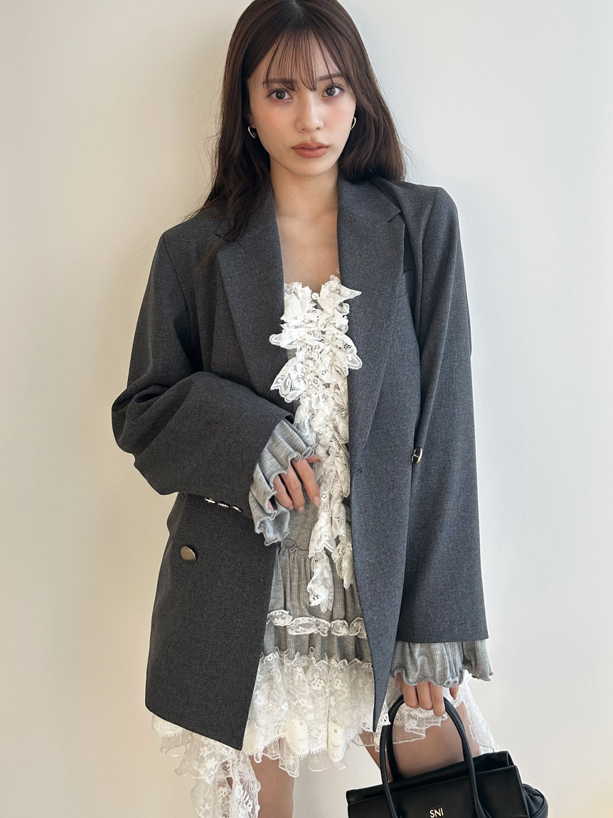 ティアードフリルカットソープルオーバー(Tシャツ・カットソー