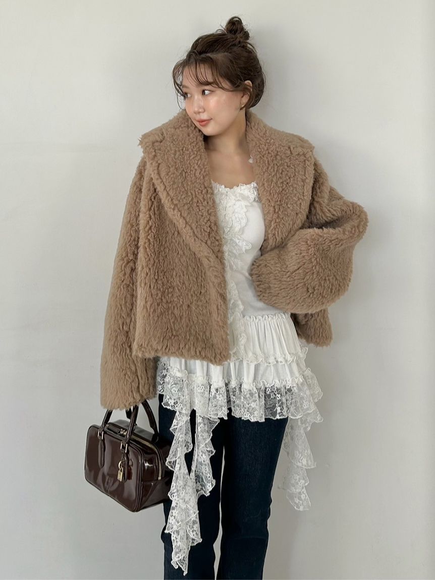 ティアードフリルカットソープルオーバー(Tシャツ・カットソー