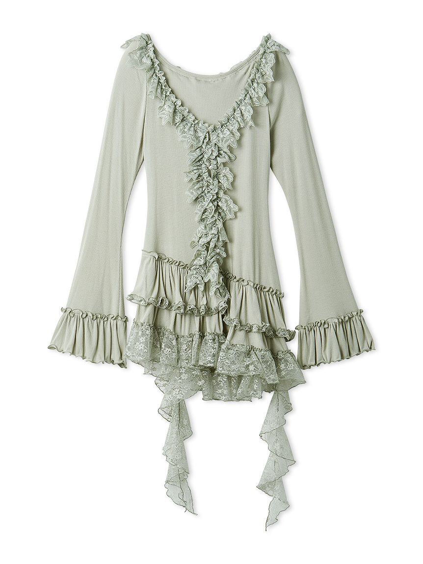 ティアードフリルカットソープルオーバー(Tシャツ・カットソー