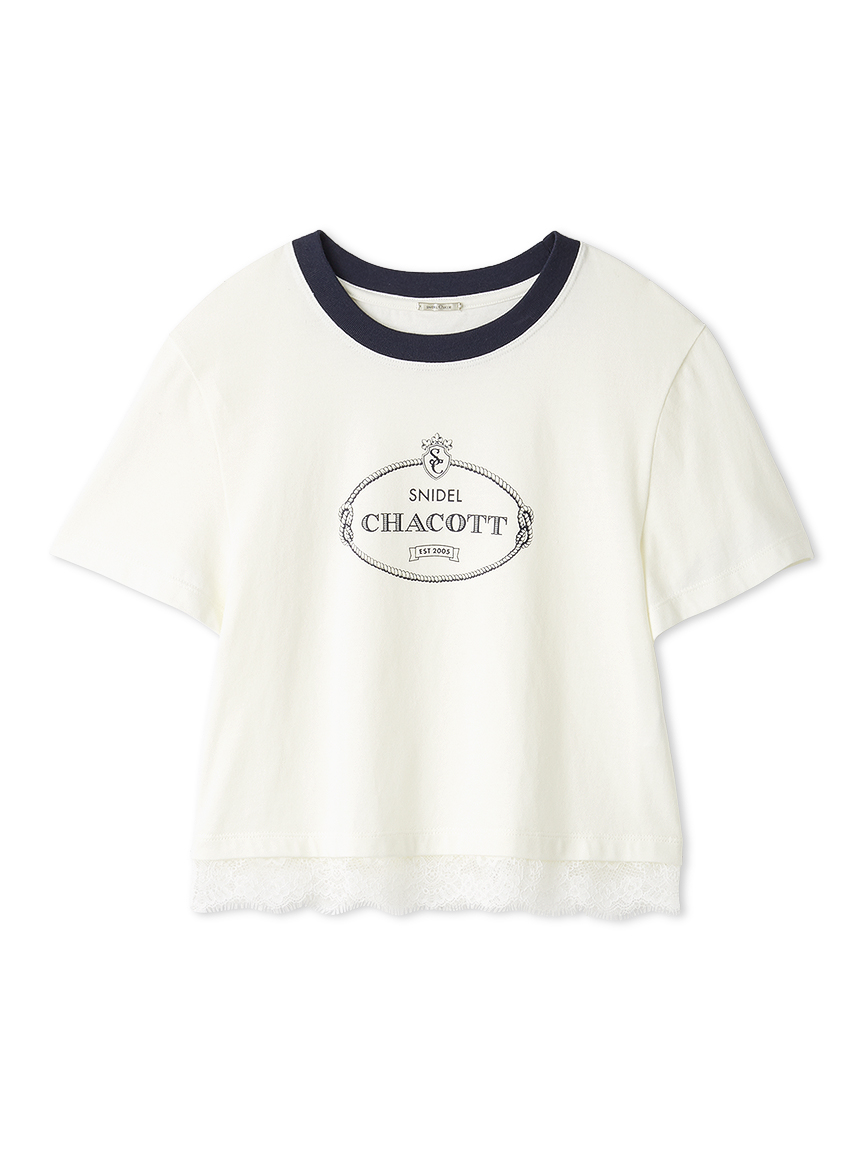 完売色♥️新作新品✨SNIDEL 【Chacott】コラボレーストリムTシャツ Chacott】コラボレーストリムTシャツ(Tシャツ・カットソー)｜トップス