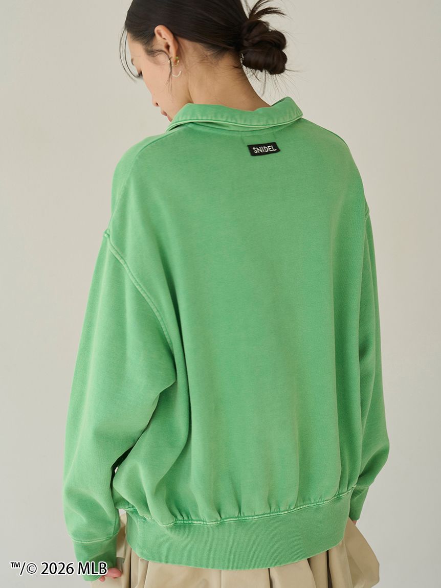 SNIDEL 【MLB】Sustainableハーフジップスウェット MLB】Sustainableハーフジップスウェット（スウェット）｜SNIDEL