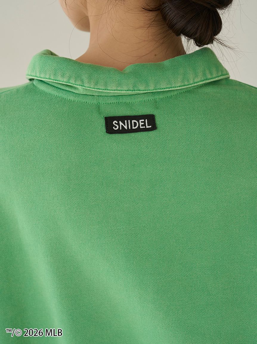 SNIDEL 【MLB】Sustainableハーフジップスウェット MLB】Sustainableハーフジップスウェット(パーカー・スウェット