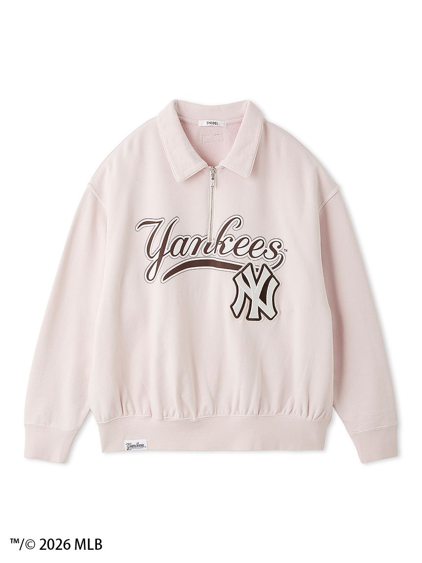 snidel スナ Sustainableハーフジップスウェット mlb MLB】Sustainableハーフジップスウェット(パーカー・スウェット