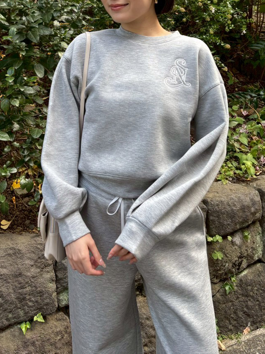 SNIDEL ボンディングロゴスウェットプルオーバー SNIDEL｜ボンディングロゴスウェットプルオーバー | Rakuten Fashion
