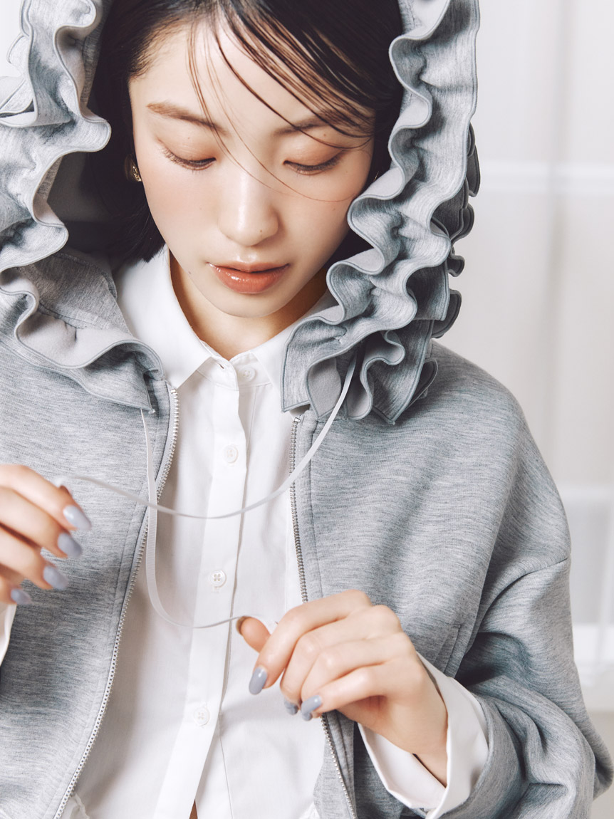 フリルショートジップパーカー(パーカー)｜トップス｜SNIDEL