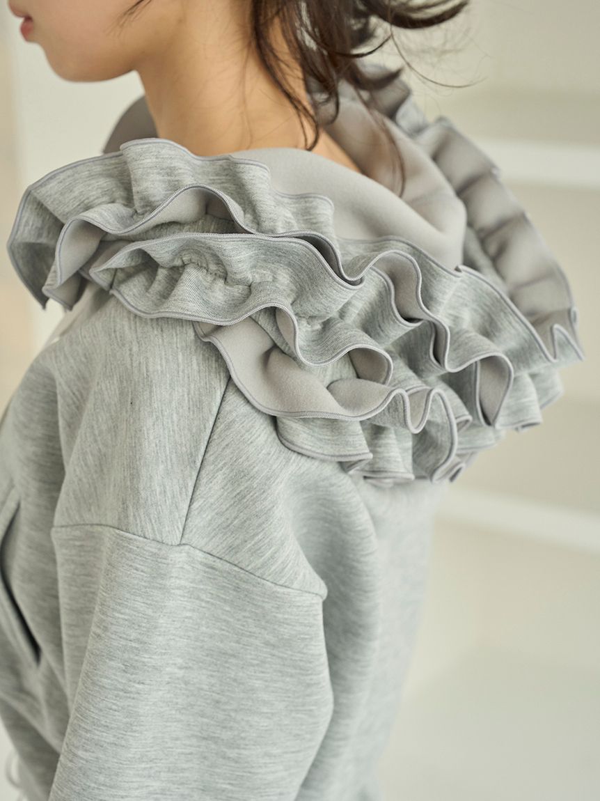 フリルショートジップパーカー(パーカー)｜トップス｜SNIDEL