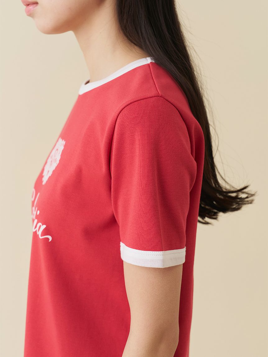 UVカット】エンブレムリンガーTシャツ(Tシャツ・カットソー)｜トップス