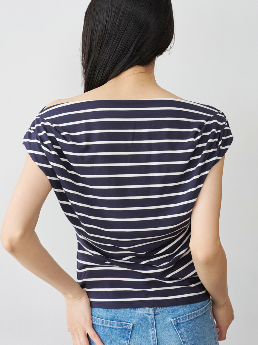 接触冷感】アシメドレープカットソー(Tシャツ・カットソー)｜トップス