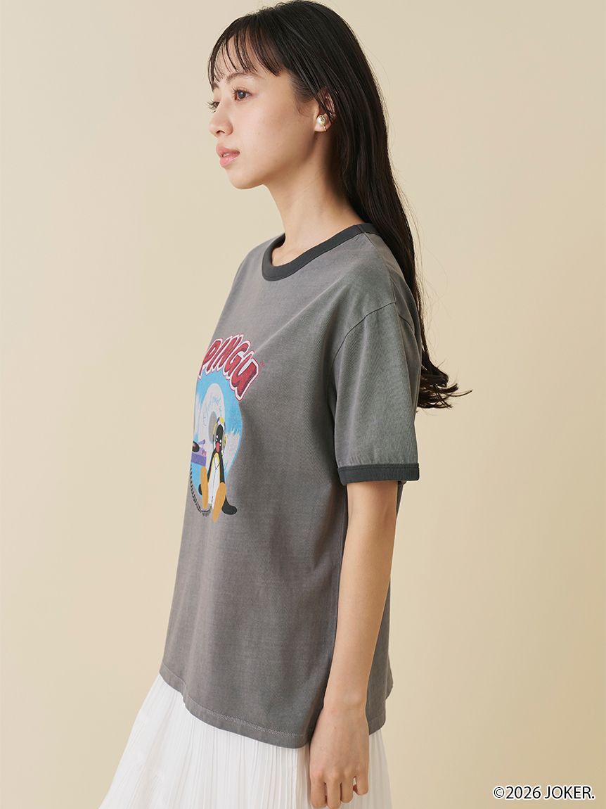 新品 スナイデル 【PINGU(TM)】バリエリンガーTシャツ ライトブルー PINGU(TM)】バリエリンガーTシャツ(Tシャツ・カットソー)｜トップス