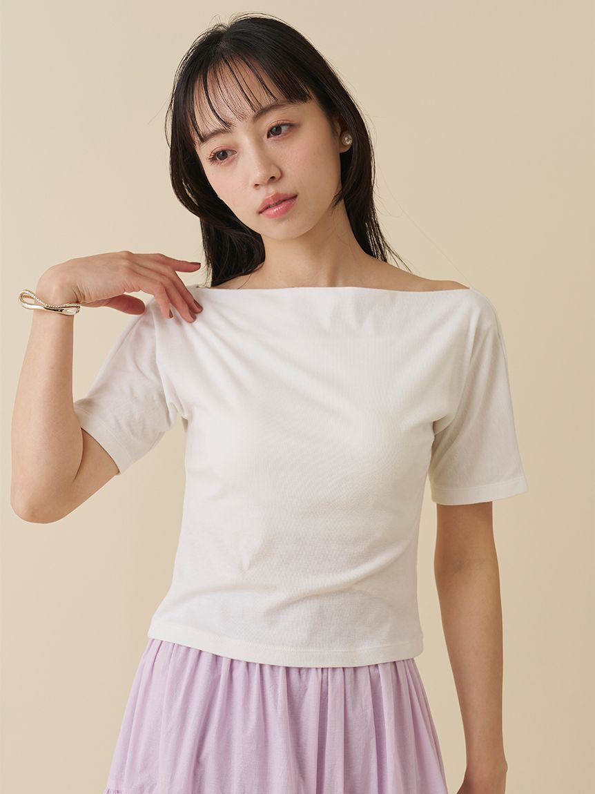 バックオープンTシャツ(Tシャツ・カットソー)|トップス|SNIDEL バックオープンTシャツ(Tシャツ・カットソー)|トップス|SNIDEL