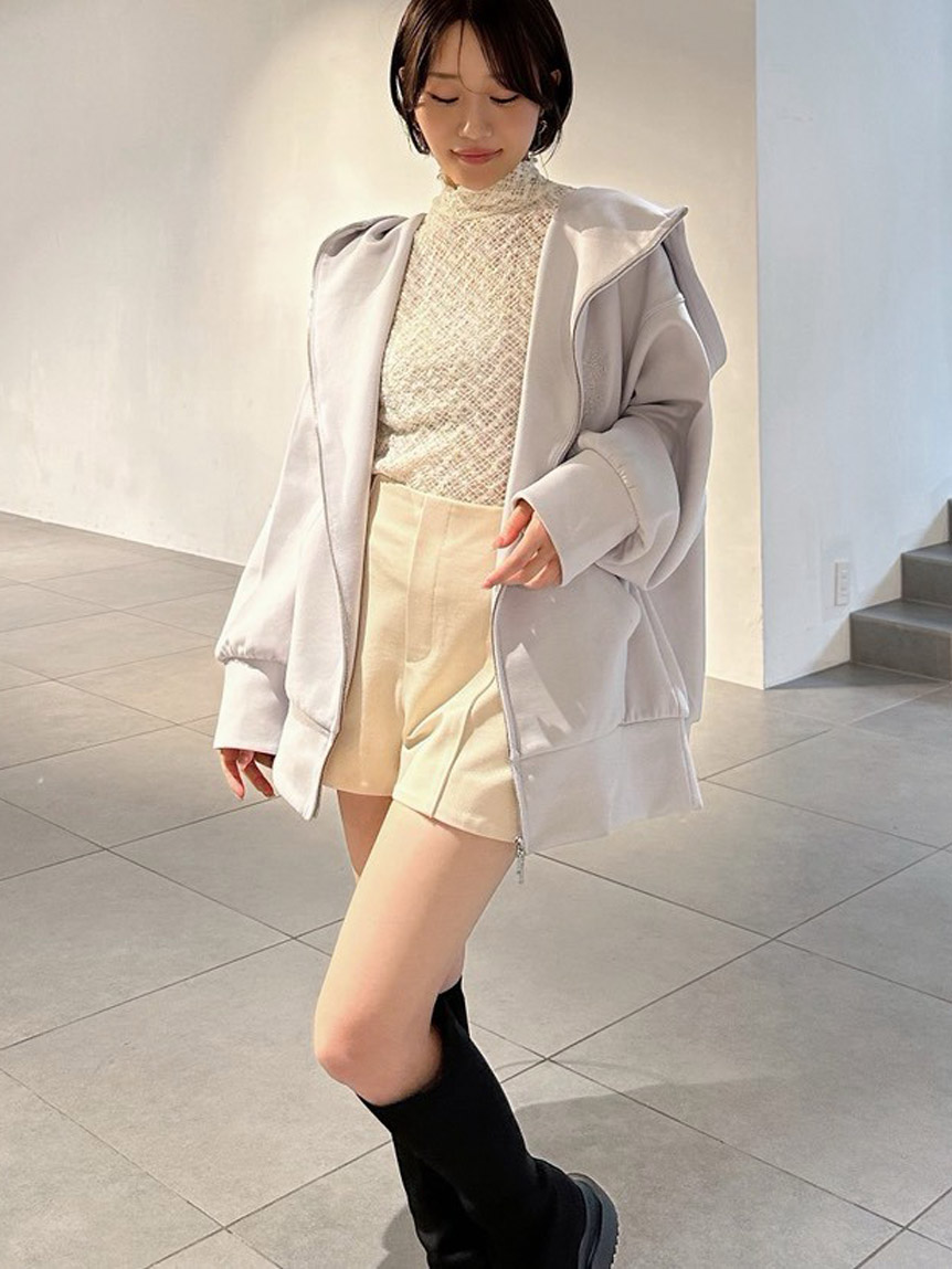 ✨完売品/24SS/新品✨スナイデル ボリュームパーカー フルジップ ロゴ