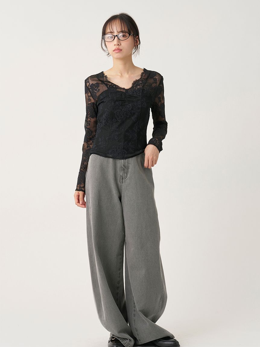 カットレーストップス(Tシャツ・カットソー)｜トップス｜SNIDEL