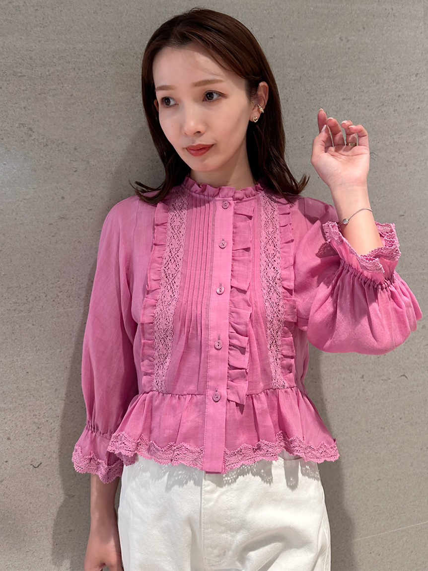 SNIDEL｜コットンボイルシャツ | Rakuten Fashion(楽天