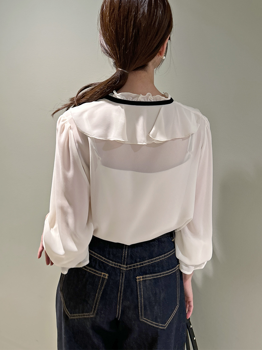 シフォンボウタイブラウス(ブラウス)｜トップス｜SNIDEL