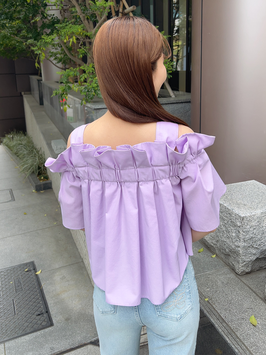 オフショルリボンブラウス(シャツ・ブラウス)｜トップス｜SNIDEL