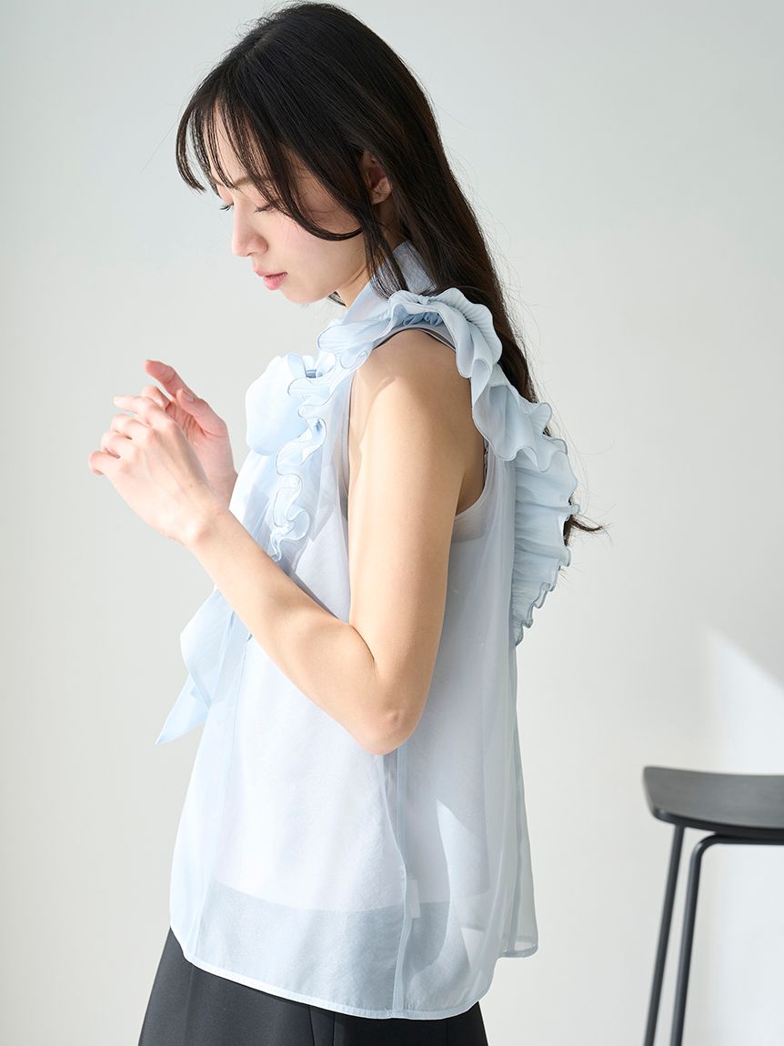 SNIDEL - スナイデル　SNIDEL Sustainableボリュームボウタイブラウス SNIDEL（スナイデル）の「Sustainableボリュームボウタイ