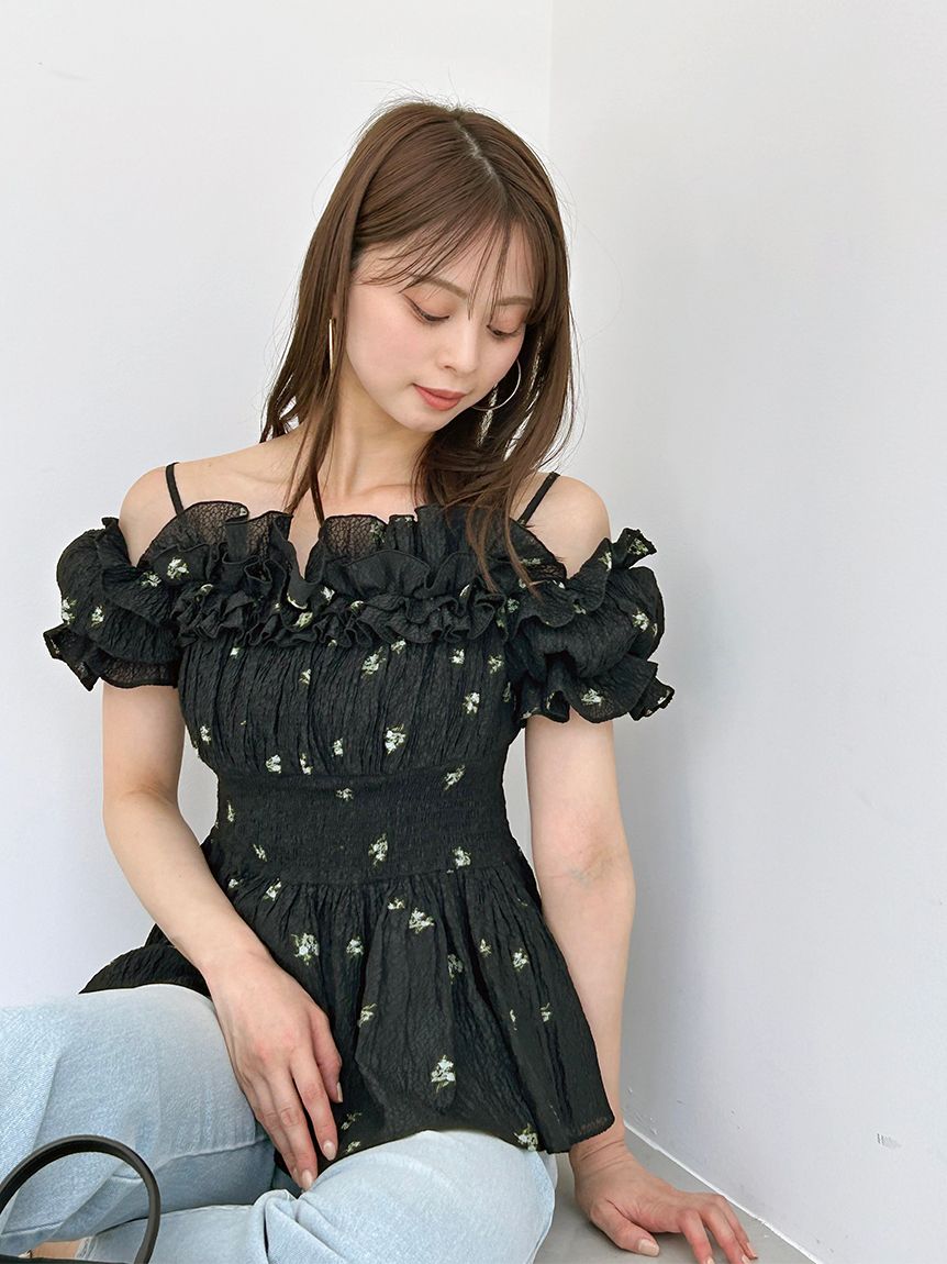 大人気！まとめ一覧 オフショルフリルブラウス(ブラウス)｜トップス｜SNIDEL トップス