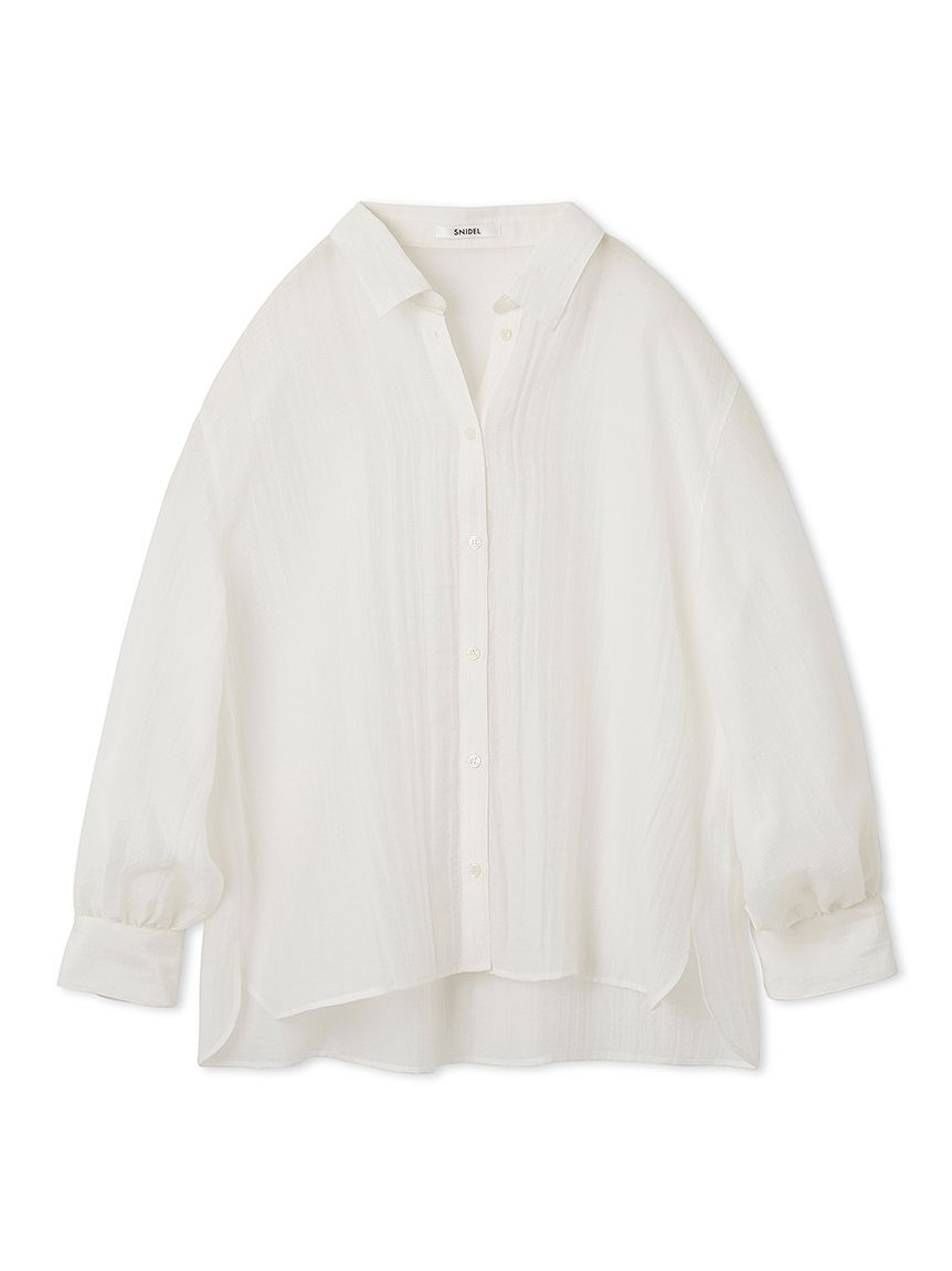 スナイデル　完売品　シアーシャツ SNIDEL - SNIDEL❤️新品シアーオーバーシャツ❤️ピンク完売品