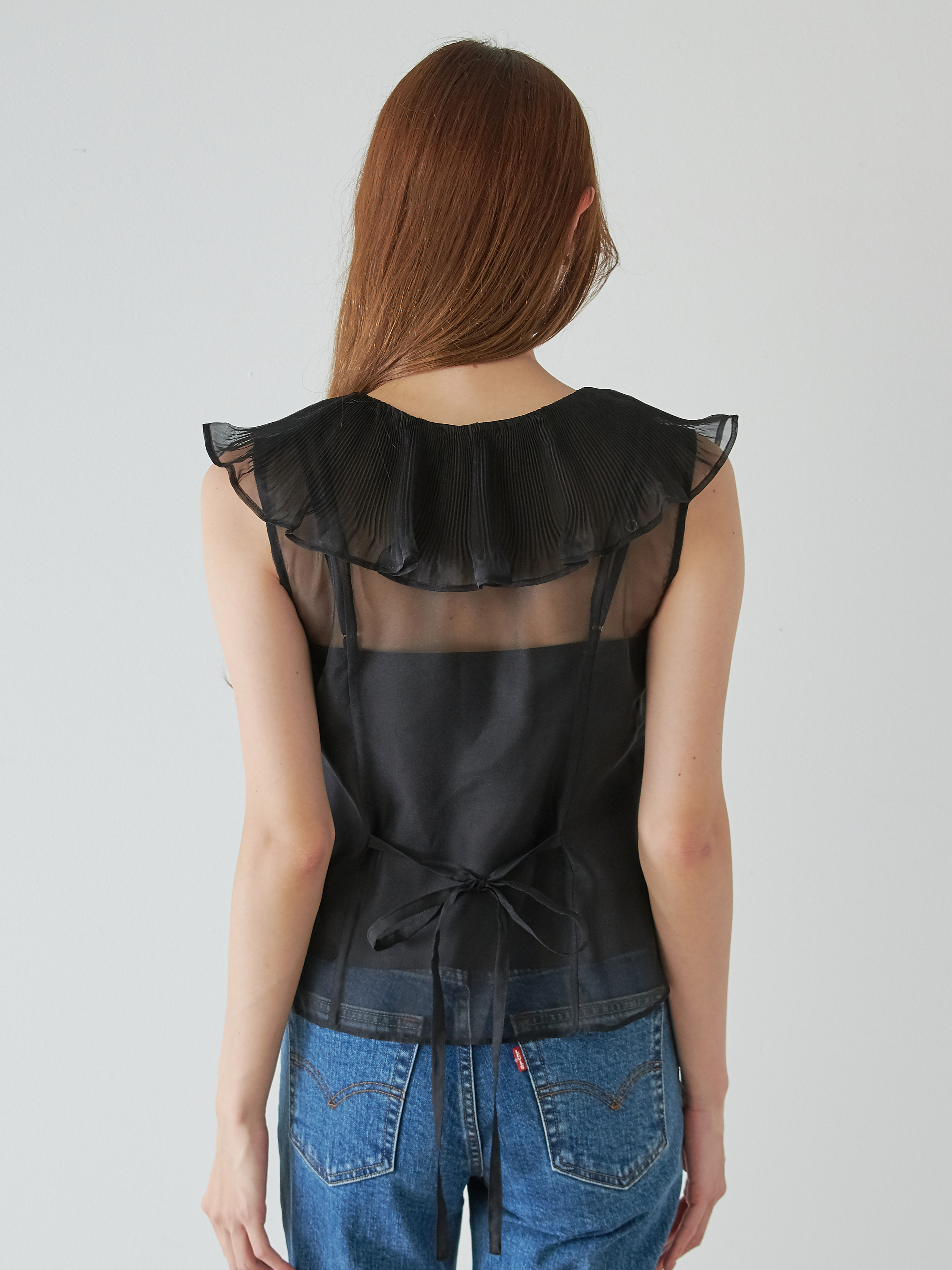 ビッグカラーシアーブラウス(シャツ・ブラウス)｜トップス｜SNIDEL