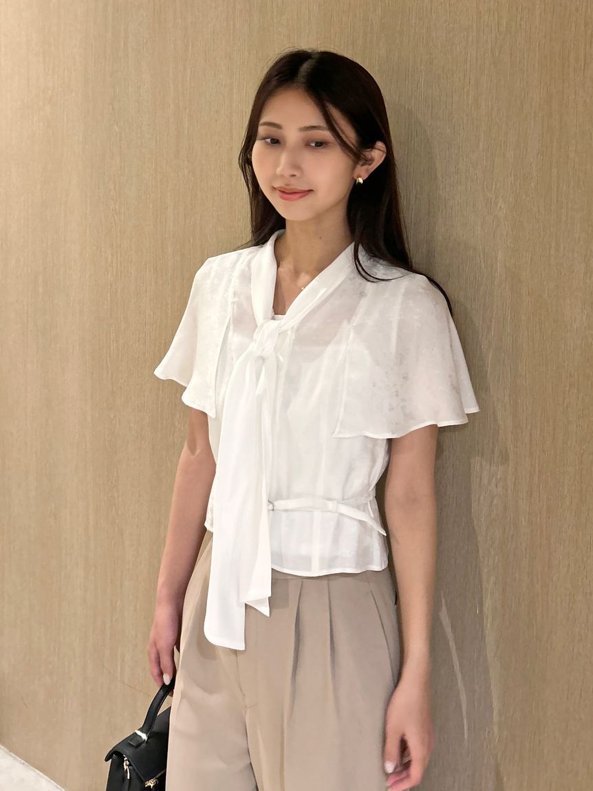 ボウタイケープブラウス(シャツ・ブラウス)｜トップス｜SNIDEL