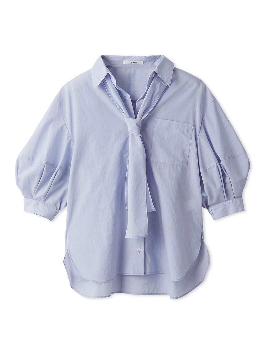 タイ付きバルーンブラウス(シャツ・ブラウス)｜トップス｜SNIDEL