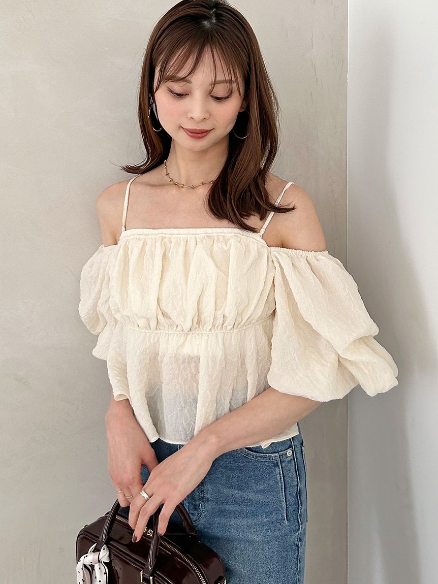 オフショルフリルブラウス(シャツ・ブラウス)｜トップス｜SNIDEL