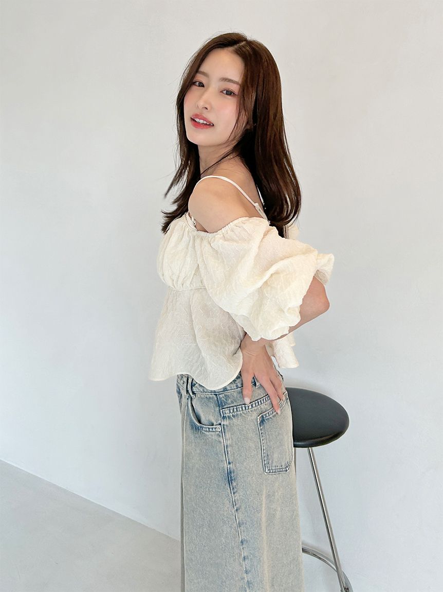 SNIDEL スナイデル　オフショルフリルブラウス オフショルフリルブラウス(シャツ・ブラウス)｜トップス｜SNIDEL