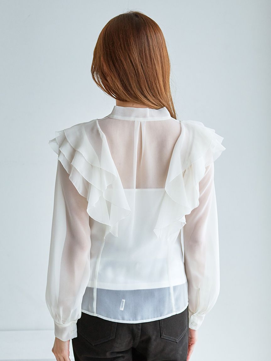 ボウタイフリルブラウス(シャツ・ブラウス)｜トップス｜SNIDEL