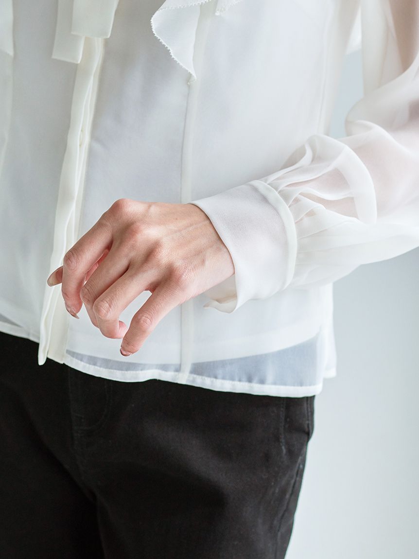 ボウタイフリルブラウス(シャツ・ブラウス)｜トップス｜SNIDEL