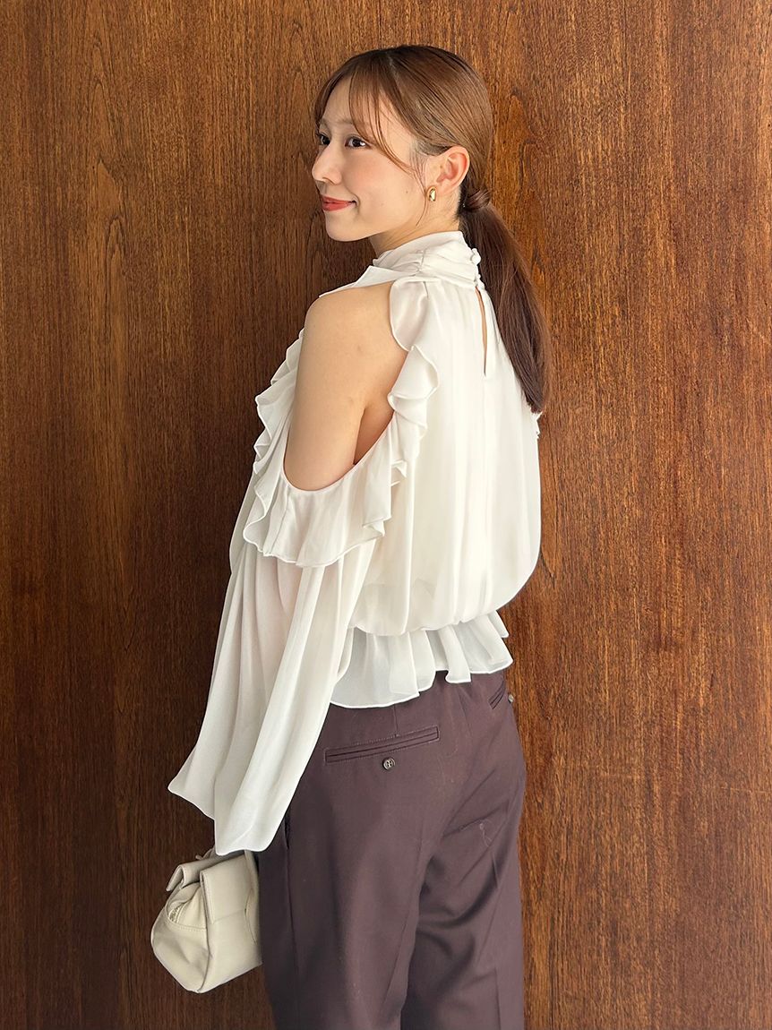 シフォンボリュームブラウス(シャツ・ブラウス)｜トップス｜SNIDEL