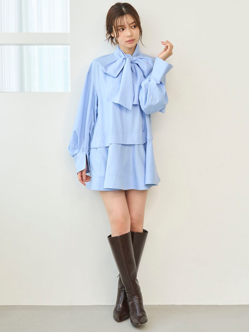 Sustainableバリエボリュームチュニックブラウス(シャツ・ブラウス