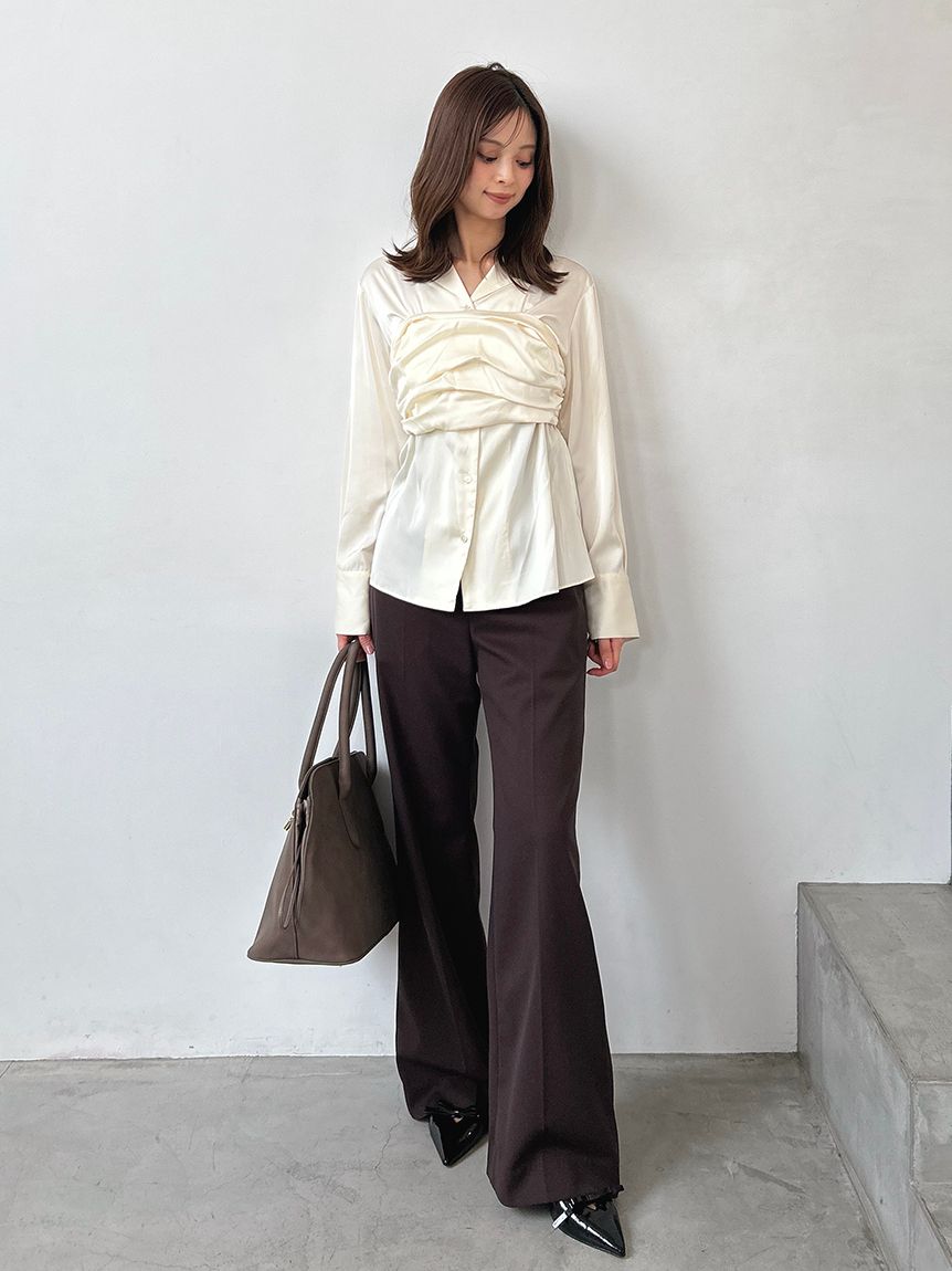 スナイデルホーム　パイピングサテントップスセット スナイデルホーム パイピングサテントップスセット WEB限定】【セット