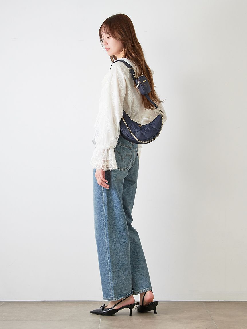 Sustainableバリエーションフリルブラウス(シャツ・ブラウス Sustainableバリエーションフリルブラウス(シャツ・ブラウス